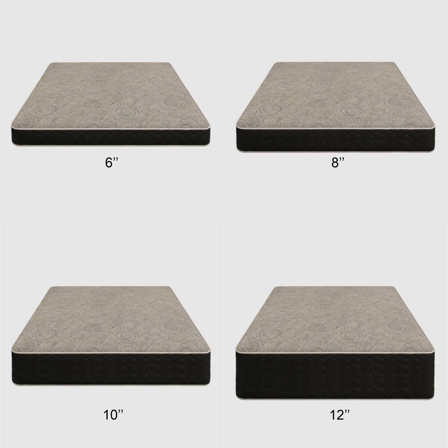 SleepWell Med-Firm mattress available in 6, 8, 10 and 12 inch thickness in Winnipeg