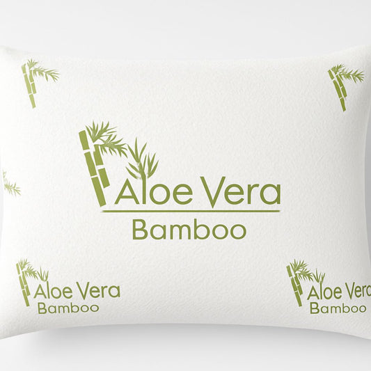 SleepWell Aloe Vera Bamboo pillow flat view