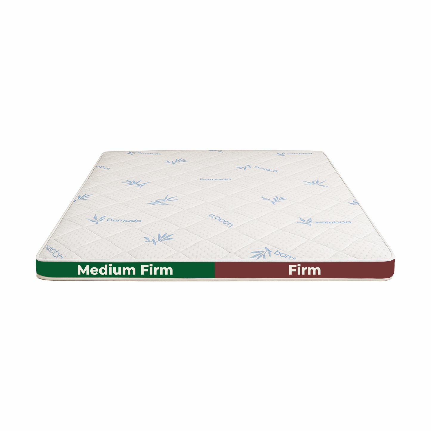 SleepWell mattress firmness indicator showing Medium Firm to Firm scale