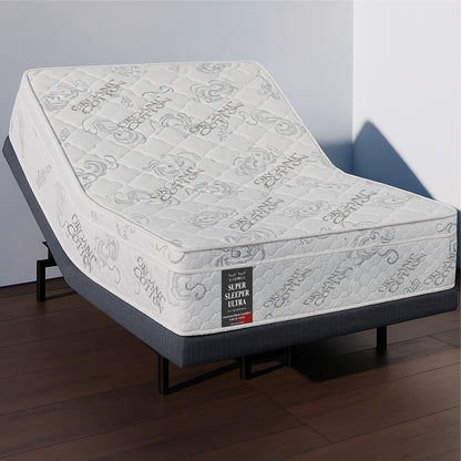 SleepWell Super Sleeper Ultra organic cotton mattress on adjustable base – Winnipeg