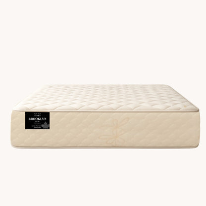 Brooklyn Luxe Medium Firm mattress on white studio background