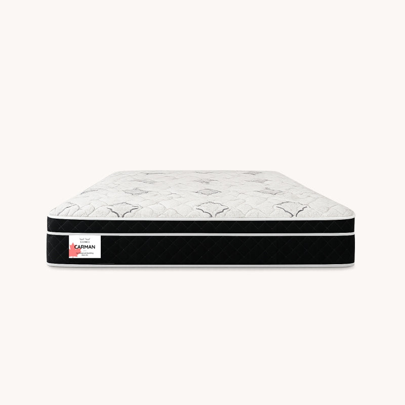 Sleepwell Carman mattress standalone product shot with damask quilted cover - buy in Winnipeg