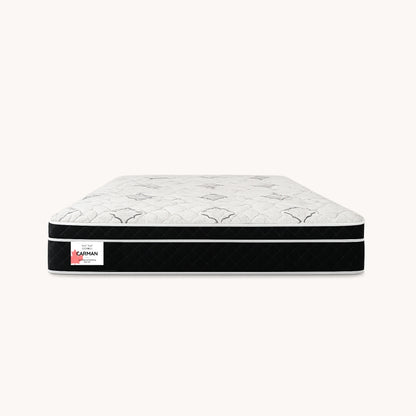 Sleepwell Carman mattress standalone product shot with damask quilted cover - buy in Winnipeg