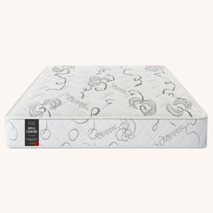 SleepWell Royal Comfort organic cotton mattress product shot on white background