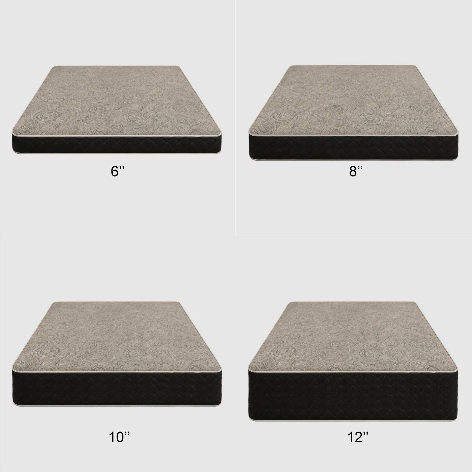 SleepWell Med-Firm mattress available in 6, 8, 10 and 12 inch thickness in Winnipeg