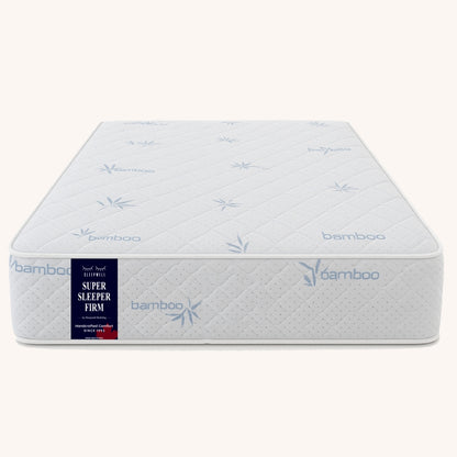 SleepWell Super Sleeper Firm bamboo mattress product shot on white background