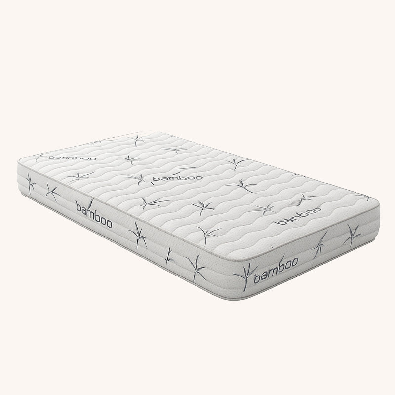 SleepWell Bamboo crib mattress product shot on white background