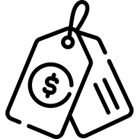 "Price tag icon with a dollar sign, representing Sleepwell's factory-direct best-price guarantee."