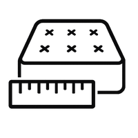 "Line-art icon representing a quilted mattress feature, used as a decorative graphic element on the Sleepwell site."
