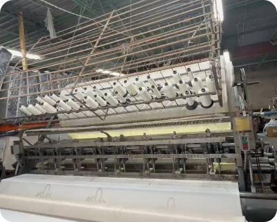 SleepWell mattress quilting machine – in-house manufacturing