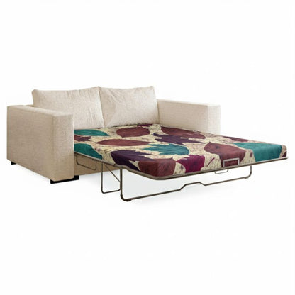 Slim 4-inch foam Hide-A-Bed mattress on an open folding sofa bed